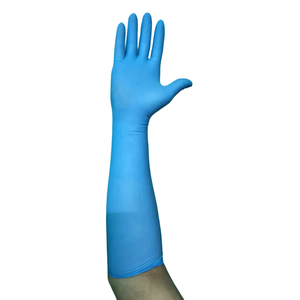 Nitrile Long Cuff Gloves Powder Free